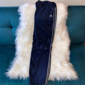 Adidas 3 stripe navy blue pants sweat pants kids 14/16